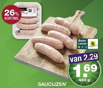 Aanbiedingen Saucijzen - Huismerk - Aldi - Geldig van 27/02/2017 tot 05/03/2017 bij Aldi