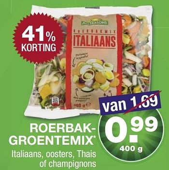 Aanbiedingen Roerbakgroentemix - Huismerk - Aldi - Geldig van 27/02/2017 tot 05/03/2017 bij Aldi