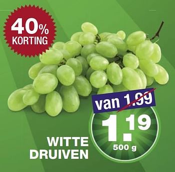 Aanbiedingen Witte druiven - Huismerk - Aldi - Geldig van 27/02/2017 tot 05/03/2017 bij Aldi