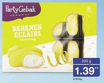 Aanbiedingen Party gebak bananen eclairs - Huismerk - Aldi - Geldig van 27/02/2017 tot 05/03/2017 bij Aldi
