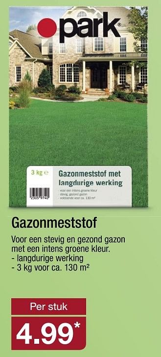 Aanbiedingen Gazonmeststof - Huismerk - Aldi - Geldig van 27/02/2017 tot 05/03/2017 bij Aldi