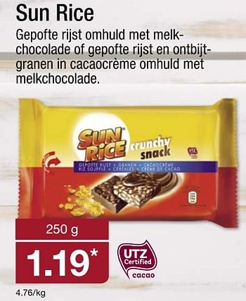 Aanbiedingen Sun rice crunchy snack - Sun Rice - Geldig van 27/02/2017 tot 05/03/2017 bij Aldi