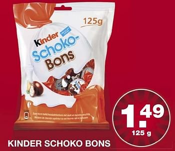 Aanbiedingen Kinder schoko bons - Kinder - Geldig van 27/02/2017 tot 05/03/2017 bij Aldi