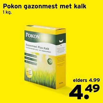 Aanbiedingen Pokon gazonmest met kalk - Pokon - Geldig van 27/02/2017 tot 05/03/2017 bij Gamma