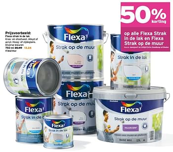 Aanbiedingen Flexa strak in de lak - Flexa - Geldig van 27/02/2017 tot 05/03/2017 bij Gamma