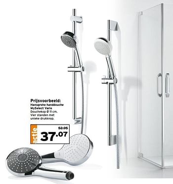 Aanbiedingen Hansgrohe handdouche myselect vario - Huismerk - Gamma - Geldig van 27/02/2017 tot 05/03/2017 bij Gamma