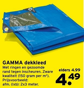 Aanbiedingen Gamma dekkleed - Huismerk - Gamma - Geldig van 27/02/2017 tot 05/03/2017 bij Gamma