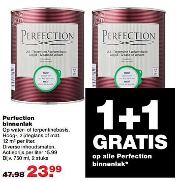 Aanbiedingen Perfection binnenlak - Perfection - Geldig van 27/02/2017 tot 05/03/2017 bij Praxis