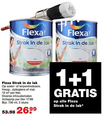 Aanbiedingen Flexa strak in de lak - Flexa - Geldig van 27/02/2017 tot 05/03/2017 bij Praxis
