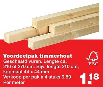 Aanbiedingen Voordeelpak timmerhout - Huismerk - Praxis - Geldig van 27/02/2017 tot 05/03/2017 bij Praxis