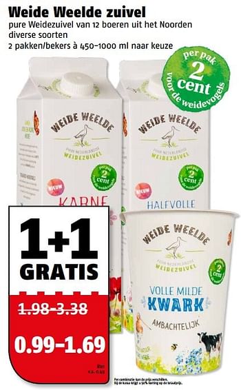 Aanbiedingen Weide weelde zuivel - Weide Weelde - Geldig van 27/02/2017 tot 05/03/2017 bij Poiesz