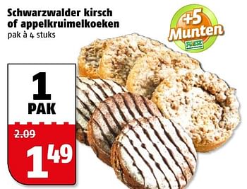 Aanbiedingen Schwarzwalder kirsch of appelkruimelkoeken - Huismerk Poiesz - Geldig van 27/02/2017 tot 05/03/2017 bij Poiesz