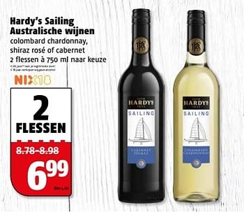 Aanbiedingen Hardy`s sailing australische wijnen - Rode wijnen - Geldig van 27/02/2017 tot 05/03/2017 bij Poiesz