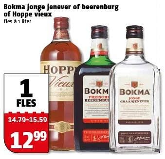 Aanbiedingen Bokma jonge jenever of beerenburg of hoppe vieux - Huismerk Poiesz - Geldig van 27/02/2017 tot 05/03/2017 bij Poiesz