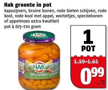 Aanbiedingen Hak groente in pot - Hak - Geldig van 27/02/2017 tot 05/03/2017 bij Poiesz