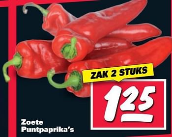 Aanbiedingen Zoete puntpaprika`s - Huismerk - Nettorama - Geldig van 27/02/2017 tot 05/03/2017 bij Nettorama