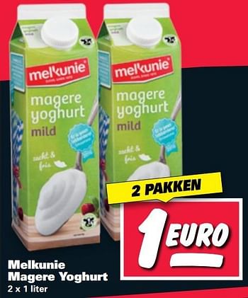 Aanbiedingen Melkunie magere yoghurt - Melkunie - Geldig van 27/02/2017 tot 05/03/2017 bij Nettorama