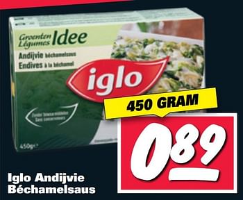 Aanbiedingen Iglo andijvie béchamelsaus - Iglo - Geldig van 27/02/2017 tot 05/03/2017 bij Nettorama