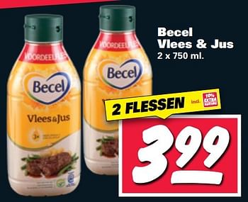 Aanbiedingen Becel vlees + jus - Becel - Geldig van 27/02/2017 tot 05/03/2017 bij Nettorama