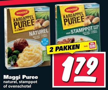 Aanbiedingen Maggi puree naturel, stamppot of ovenschotel - MAGGI - Geldig van 27/02/2017 tot 05/03/2017 bij Nettorama
