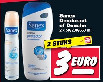 Aanbiedingen Sanex deodorant of douche - Sanex - Geldig van 27/02/2017 tot 05/03/2017 bij Nettorama
