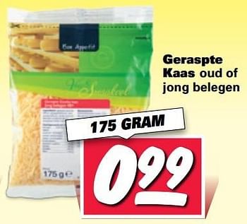 Aanbiedingen Geraspte kaas oud of jong belegen - Huismerk - Nettorama - Geldig van 27/02/2017 tot 05/03/2017 bij Nettorama