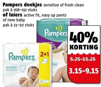 Aanbiedingen Pampers doekjes of luiers - Pampers - Geldig van 27/02/2017 tot 05/03/2017 bij Poiesz