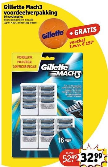 Aanbiedingen Gillette mach3 voordeelverpakking - Gillette - Geldig van 28/02/2017 tot 05/03/2017 bij Kruidvat
