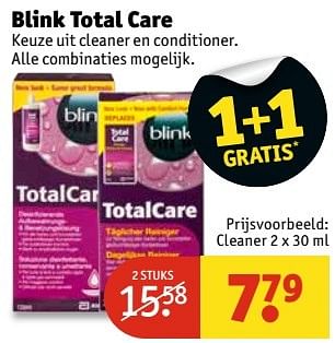 Aanbiedingen Blink total care cleaner - Blink - Geldig van 28/02/2017 tot 05/03/2017 bij Kruidvat