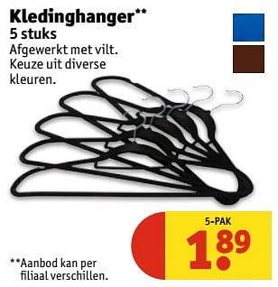Aanbiedingen Kledinghanger - Huismerk - Kruidvat - Geldig van 28/02/2017 tot 05/03/2017 bij Kruidvat