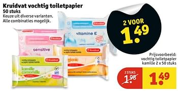 Aanbiedingen Vochtig toiletpapier kamille - Huismerk - Kruidvat - Geldig van 28/02/2017 tot 05/03/2017 bij Kruidvat