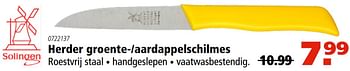 Aanbiedingen Herder groente--aardappelschilmes - Solingen - Geldig van 23/02/2017 tot 08/03/2017 bij Marskramer