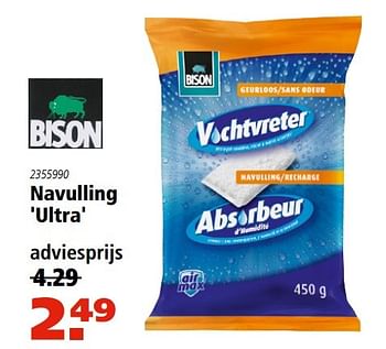 Aanbiedingen Navulling ultra - Bison - Geldig van 23/02/2017 tot 08/03/2017 bij Marskramer