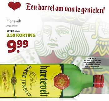 Aanbiedingen Hartevelt jonge jenever - Hartevelt - Geldig van 27/02/2017 tot 11/03/2017 bij Mitra