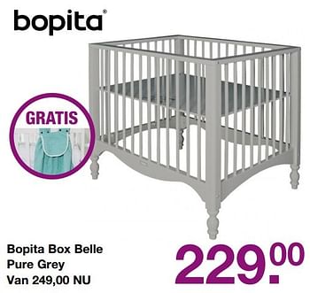 Aanbiedingen Bopita box belle pure grey - Bopita - Geldig van 19/02/2017 tot 13/03/2017 bij Baby & Tiener Megastore
