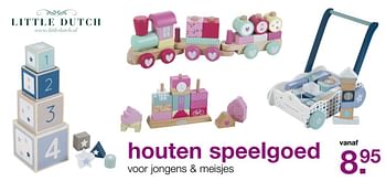 Aanbiedingen Houten speelgoed - Little Dutch - Geldig van 19/02/2017 tot 13/03/2017 bij Baby & Tiener Megastore
