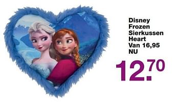 Aanbiedingen Disney frozen sierkussen heart - Disney  Frozen - Geldig van 19/02/2017 tot 13/03/2017 bij Baby & Tiener Megastore
