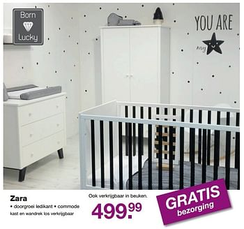 Aanbiedingen Zara - Born Lucky - Geldig van 19/02/2017 tot 13/03/2017 bij Baby & Tiener Megastore