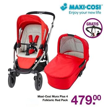 Aanbiedingen Maxi-cosi mura plus 4 folkloric red pack - Maxi-cosi - Geldig van 19/02/2017 tot 13/03/2017 bij Baby & Tiener Megastore