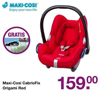 Aanbiedingen Maxi-cosi cabriofix origami red - Maxi-cosi - Geldig van 19/02/2017 tot 13/03/2017 bij Baby & Tiener Megastore