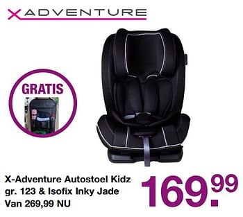 Aanbiedingen X-adventure autostoel kidz gr. 123 + isofix inky jade - Xadventure - Geldig van 19/02/2017 tot 13/03/2017 bij Baby & Tiener Megastore