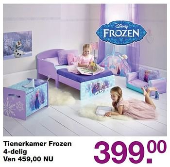 Aanbiedingen Tienerkamer frozen 4-delig - Disney  Frozen - Geldig van 19/02/2017 tot 13/03/2017 bij Baby & Tiener Megastore