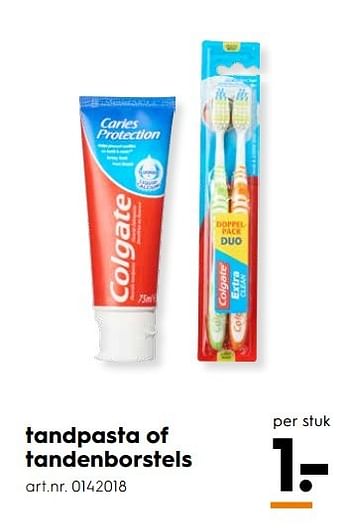 Aanbiedingen Tandpasta of tandenborstels - Colgate - Geldig van 25/02/2017 tot 08/03/2017 bij Blokker