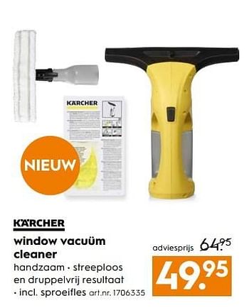 Aanbiedingen Window vacuüm cleaner - Kärcher - Geldig van 25/02/2017 tot 08/03/2017 bij Blokker