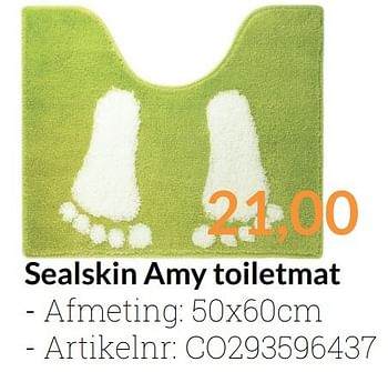Aanbiedingen Sealskin amy toiletmat - Sealskin - Geldig van 01/03/2017 tot 31/03/2017 bij Sanitairwinkel