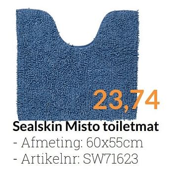 Aanbiedingen Sealskin misto toiletmat - Sealskin - Geldig van 01/03/2017 tot 31/03/2017 bij Sanitairwinkel