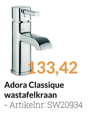 Aanbiedingen Adora classique wastafelkraan - Adora - Geldig van 01/03/2017 tot 31/03/2017 bij Sanitairwinkel