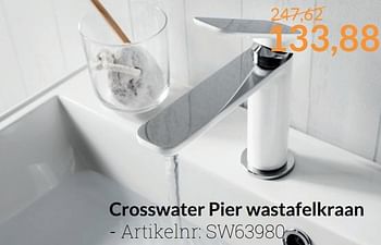 Aanbiedingen Crosswater pier wastafelkraan - Crosswater - Geldig van 01/03/2017 tot 31/03/2017 bij Sanitairwinkel
