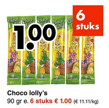 Aanbiedingen Choco lolly`s - Huismerk - Wibra - Geldig van 06/03/2017 tot 18/03/2017 bij Wibra