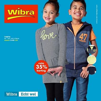 Aanbiedingen Legging - Huismerk - Wibra - Geldig van 06/03/2017 tot 18/03/2017 bij Wibra